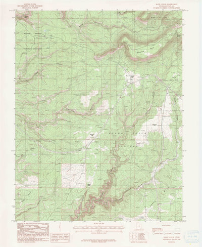 United States Geological Survey Kane Gulch, UT (1985, 24000-Scale) digital map
