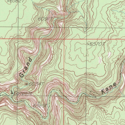 United States Geological Survey Kane Gulch, UT (1985, 24000-Scale) digital map