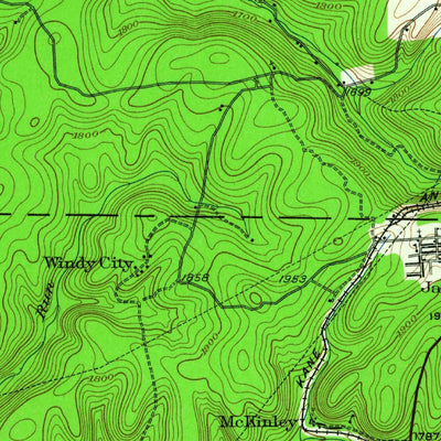 United States Geological Survey Kane, PA (1934, 62500-Scale) digital map