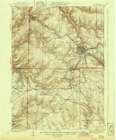 United States Geological Survey Kane, PA (1939, 62500-Scale) digital map