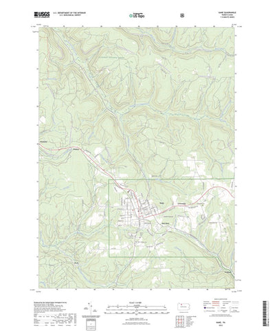 United States Geological Survey Kane, PA (2023, 24000-Scale) digital map