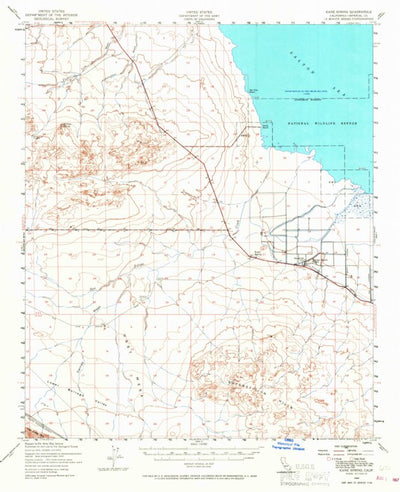 United States Geological Survey Kane Spring, CA (1940, 62500-Scale) digital map
