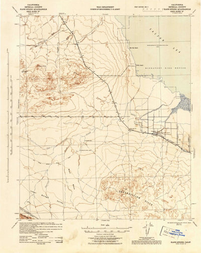United States Geological Survey Kane Spring, CA (1944, 62500-Scale) digital map