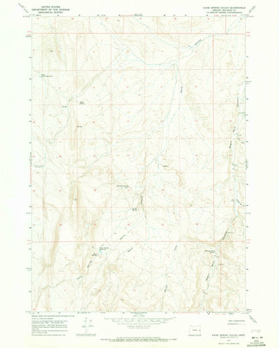 United States Geological Survey Kane Spring Gulch, OR (1967, 24000-Scale) digital map