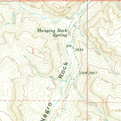 United States Geological Survey Kane Spring Gulch, OR (1967, 24000-Scale) digital map