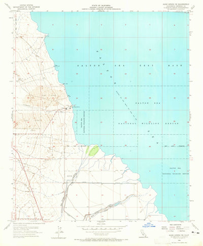 United States Geological Survey Kane Spring NE, CA (1956, 24000-Scale) digital map