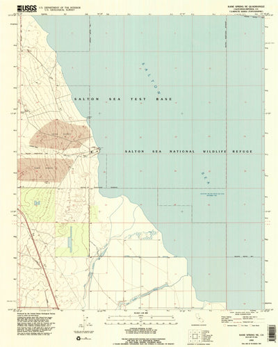 United States Geological Survey Kane Spring NE, CA (1992, 24000-Scale) digital map