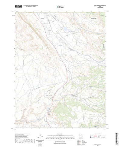 United States Geological Survey Kane Springs, UT (2023, 24000-Scale) digital map