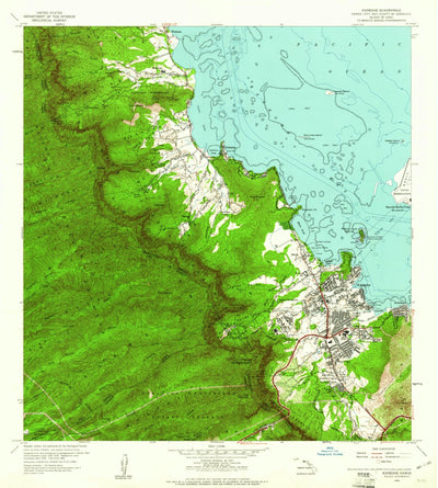 United States Geological Survey Kaneohe, HI (1959, 24000-Scale) digital map