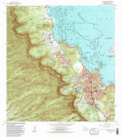 United States Geological Survey Kaneohe, HI (1983, 24000-Scale) digital map