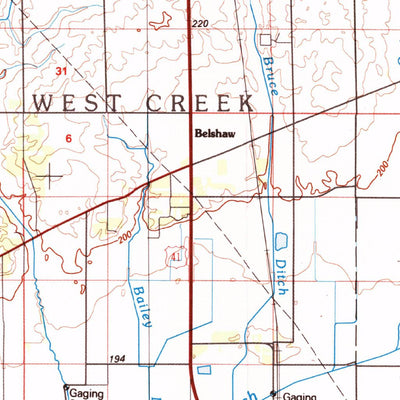 United States Geological Survey Kankakee, IL-IN (1991, 100000-Scale) digital map