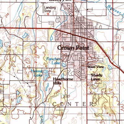 United States Geological Survey Kankakee, IL-IN (1991, 100000-Scale) digital map