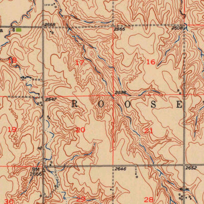 United States Geological Survey Kanona, KS (1951, 62500-Scale) digital map