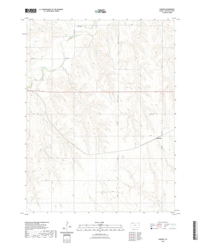 United States Geological Survey Kanona, KS (2022, 24000-Scale) digital map