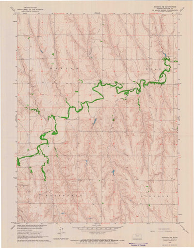 United States Geological Survey Kanona NE, KS (1965, 24000-Scale) digital map