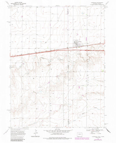United States Geological Survey Kanorado, KS-CO (1969, 24000-Scale) digital map