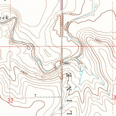 United States Geological Survey Kanorado, KS-CO (1969, 24000-Scale) digital map
