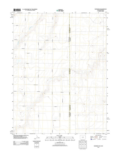 United States Geological Survey Kanorado NE, CO-KS (2013, 24000-Scale) digital map