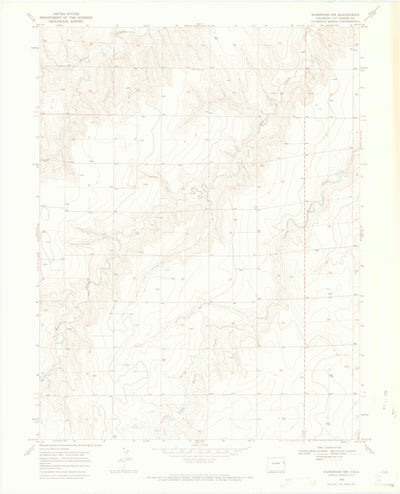 United States Geological Survey Kanorado NW, CO (1969, 24000-Scale) digital map