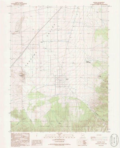 United States Geological Survey Kanosh, UT (1986, 24000-Scale) digital map