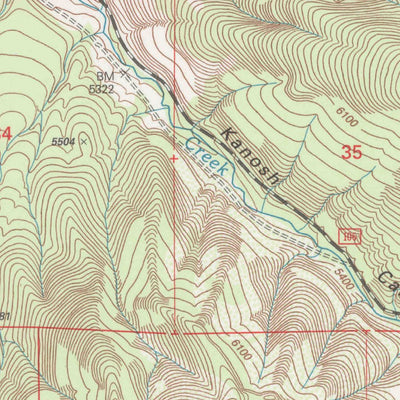 United States Geological Survey Kanosh, UT (2001, 24000-Scale) digital map