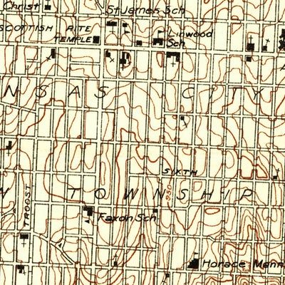 United States Geological Survey Kansas City, MO-KS (1935, 24000-Scale) digital map