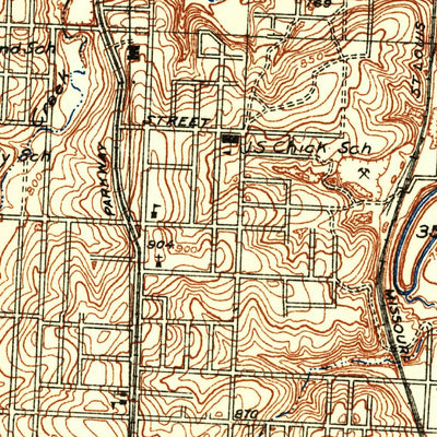 United States Geological Survey Kansas City, MO-KS (1935, 24000-Scale) digital map