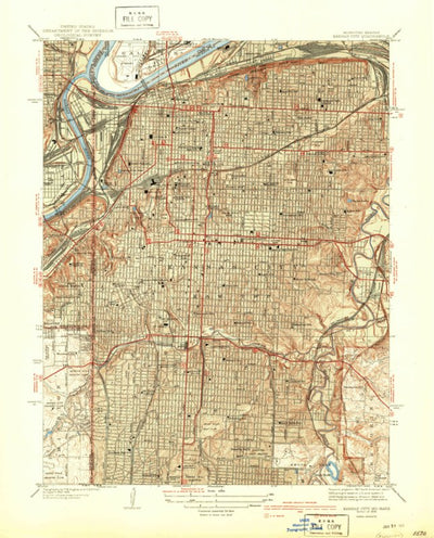 United States Geological Survey Kansas City, MO-KS (1940, 31680-Scale) digital map