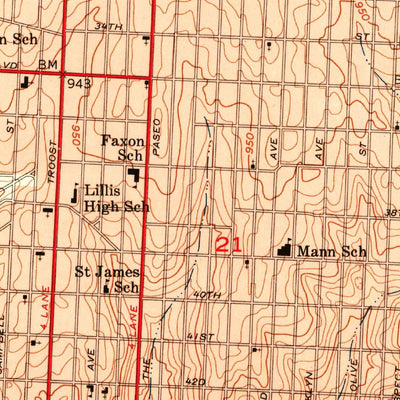 United States Geological Survey Kansas City, MO-KS (1957, 24000-Scale) digital map