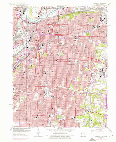 United States Geological Survey Kansas City, MO-KS (1964, 24000-Scale) digital map