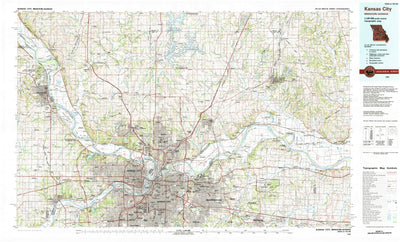 United States Geological Survey Kansas City, MO-KS (1983, 100000-Scale) digital map