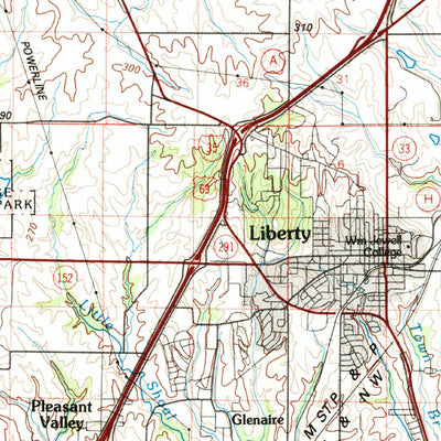 United States Geological Survey Kansas City, MO-KS (1983, 100000-Scale) digital map