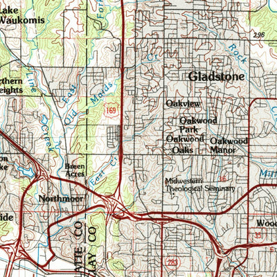 United States Geological Survey Kansas City, MO-KS (1983, 100000-Scale) digital map