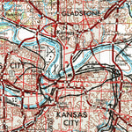 United States Geological Survey Kansas City, MO-KS-NE (1956, 250000-Scale) digital map