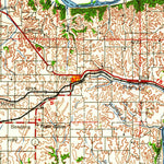 United States Geological Survey Kansas City, MO-KS-NE (1960, 250000-Scale) digital map