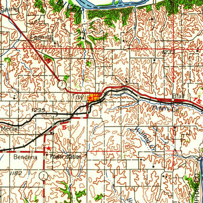 United States Geological Survey Kansas City, MO-KS-NE (1960, 250000-Scale) digital map