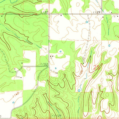 United States Geological Survey Kansas, OK (1972, 24000-Scale) digital map