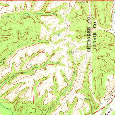 United States Geological Survey Kansas, OK (1972, 24000-Scale) digital map
