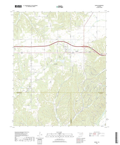 United States Geological Survey Kansas, OK (2019, 24000-Scale) digital map