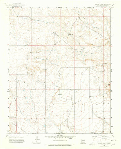 United States Geological Survey Kansas Valley, NM (1974, 24000-Scale) digital map