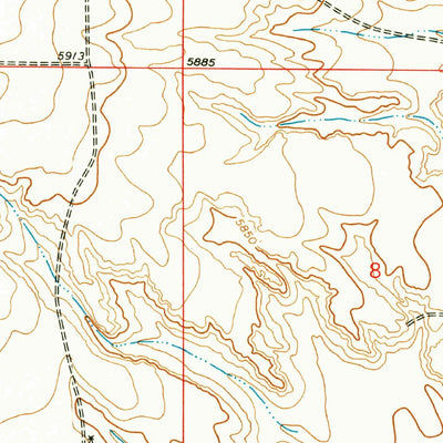 United States Geological Survey Kansas Valley, NM (1974, 24000-Scale) digital map