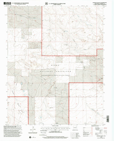 United States Geological Survey Kansas Valley, NM (1998, 24000-Scale) digital map