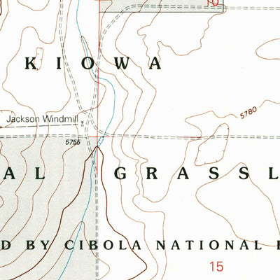 United States Geological Survey Kansas Valley, NM (1998, 24000-Scale) digital map
