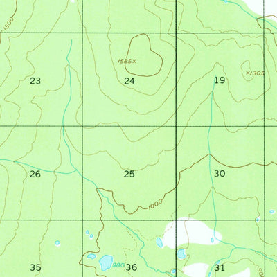 United States Geological Survey Kantishna River A-6, AK (1953, 63360-Scale) digital map