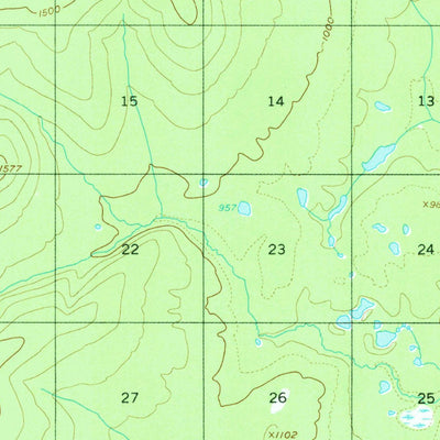 United States Geological Survey Kantishna River A-6, AK (1953, 63360-Scale) digital map