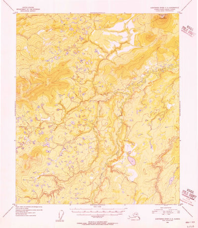 United States Geological Survey Kantishna River C-3, AK (1954, 63360-Scale) digital map