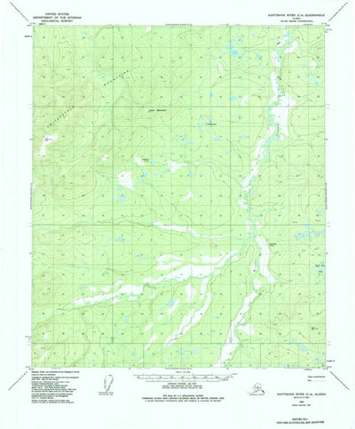 United States Geological Survey Kantishna River C-4, AK (1952, 63360-Scale) digital map