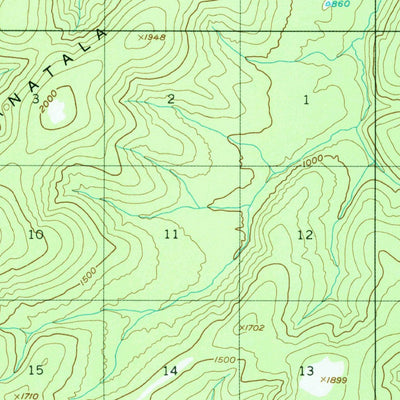 United States Geological Survey Kantishna River C-4, AK (1952, 63360-Scale) digital map
