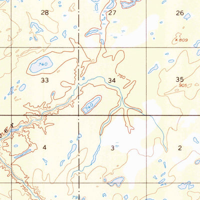United States Geological Survey Kantishna River C-6, AK (1952, 63360-Scale) digital map