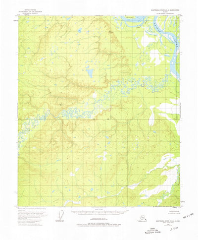 United States Geological Survey Kantishna River D-4, AK (1953, 63360-Scale) digital map